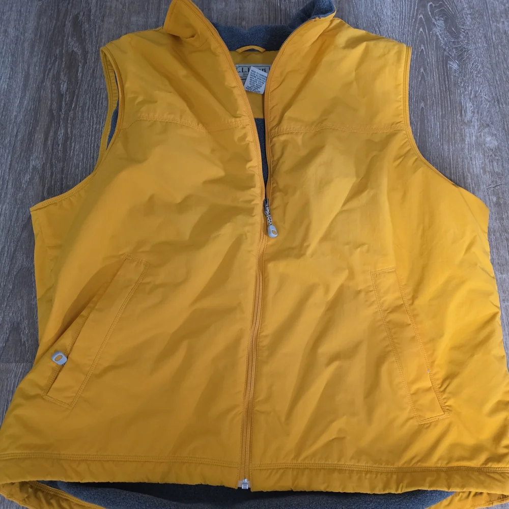 L.L. Bean Golden Zip-Up Vest